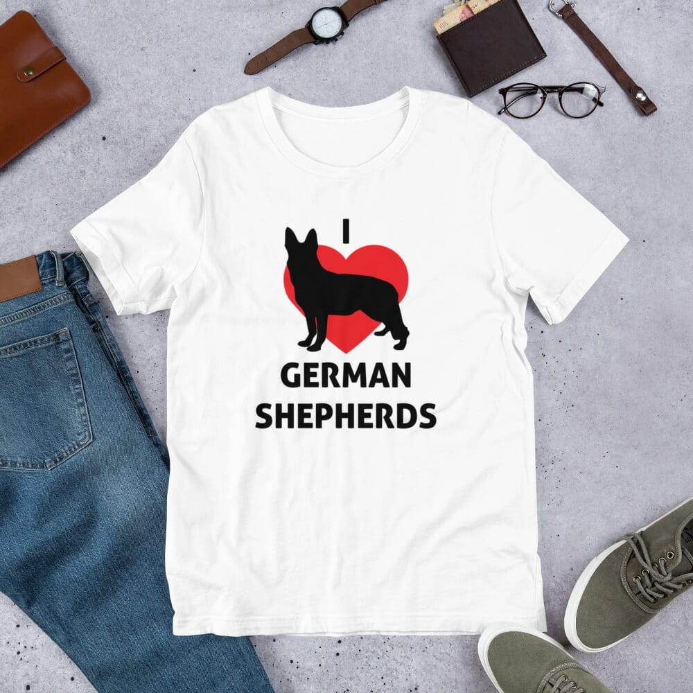 I Love German Shepherds T-Shirt