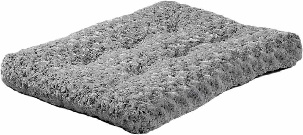 MidWest Homes for Pets Plush Pet Bed | Ombré Swirl  Cat Bed | Gray 17L x 11W x 1.5H - Inches for Toy Dog Breeds, 40618-SGB, 18-Inch