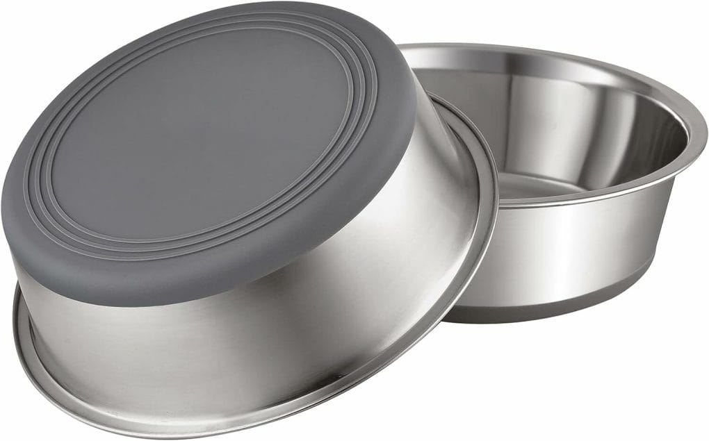 PEGGY11 Stainless Steel Dog Bowls - 3.8 Cup, 2 Pack